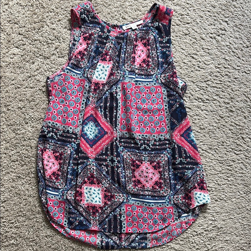 DR2 Multicolor Geometric Tank Top